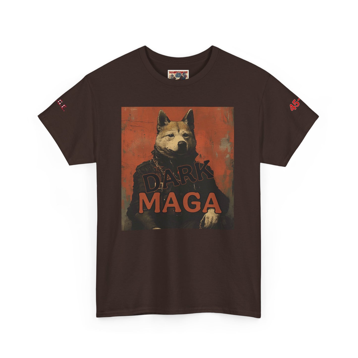 Dark MAGA  with made in USA print Unisex Heavy Cotton Tee