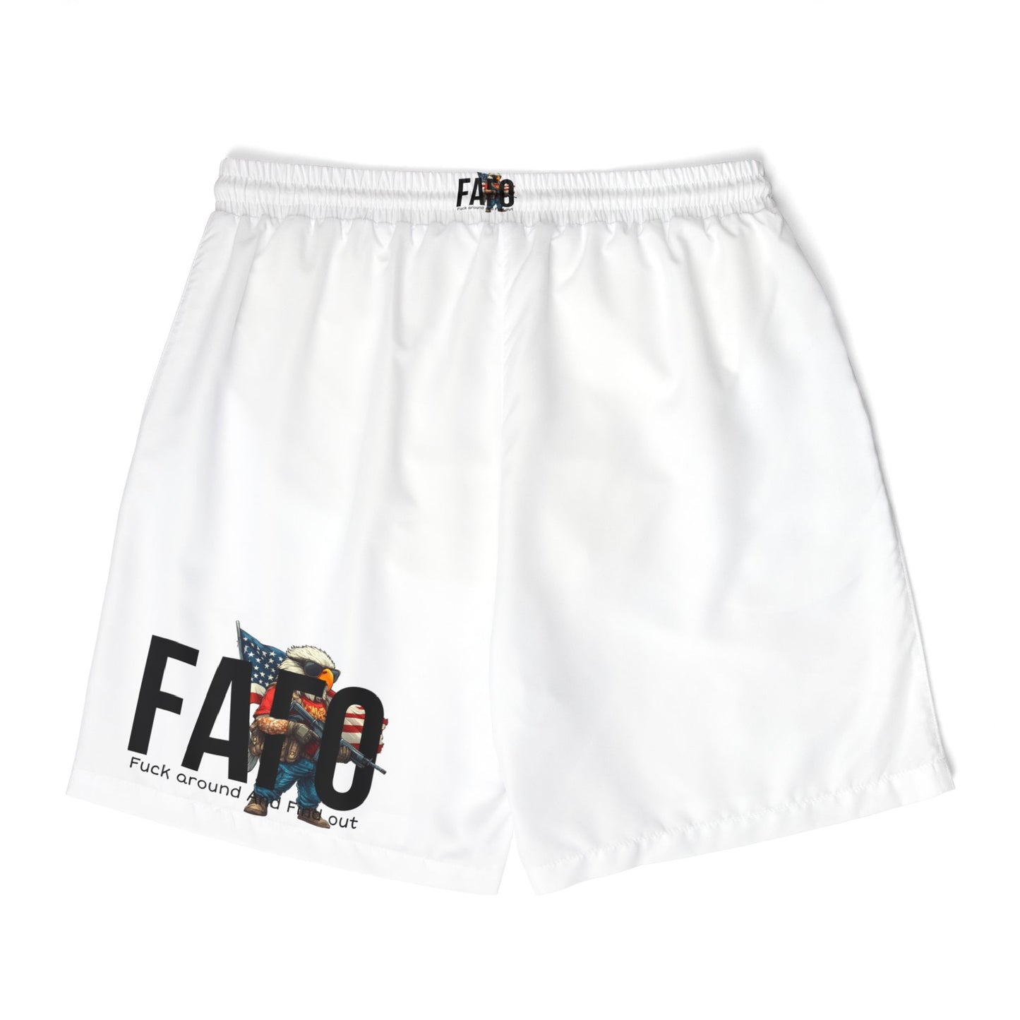 Patriotic Unisex Swim Shorts - "F.A.G.O" Design