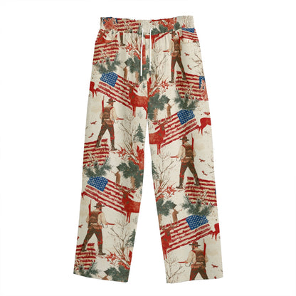 Thanksgiving 1,  Print Unisex Straight Casual Pants | 245GSM Cotton