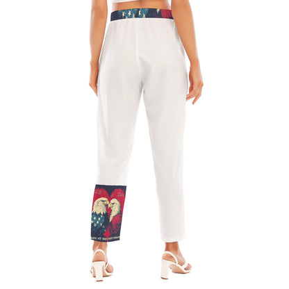 God-family-country,  Print Women's Loose Straight-leg Pants