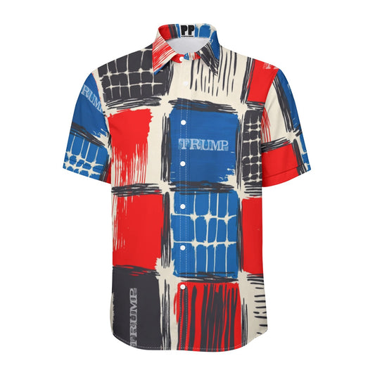 Trump Print Unisex Collared Shirt|115GSM Cotton poplin
