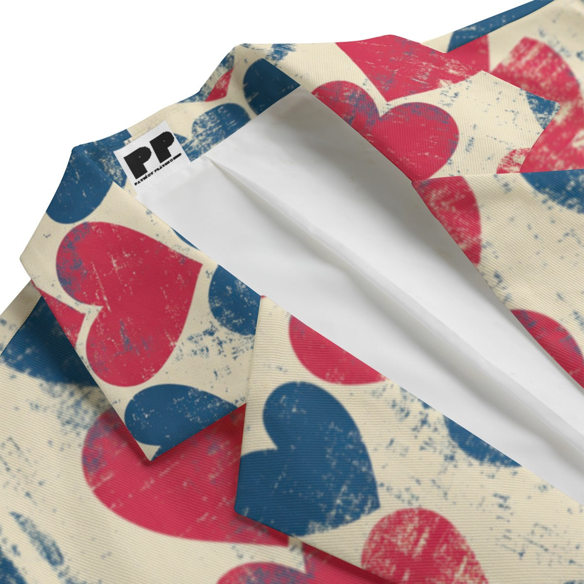 V-day1, Print Men's Casual Flat Lapel Collar Blazer | 245GSM Cotton