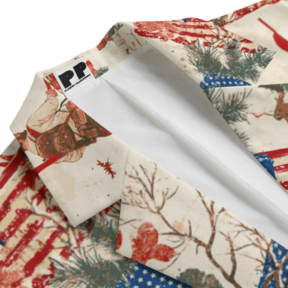 Thanksgiving 1,  Print Men's Casual Flat Lapel Collar Blazer | 245GSM Cotton