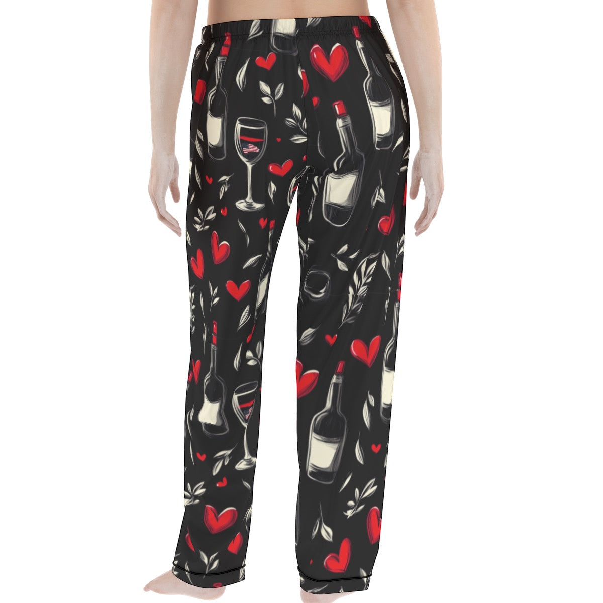 Voentines  print Women'S Trousers Pajamas Set