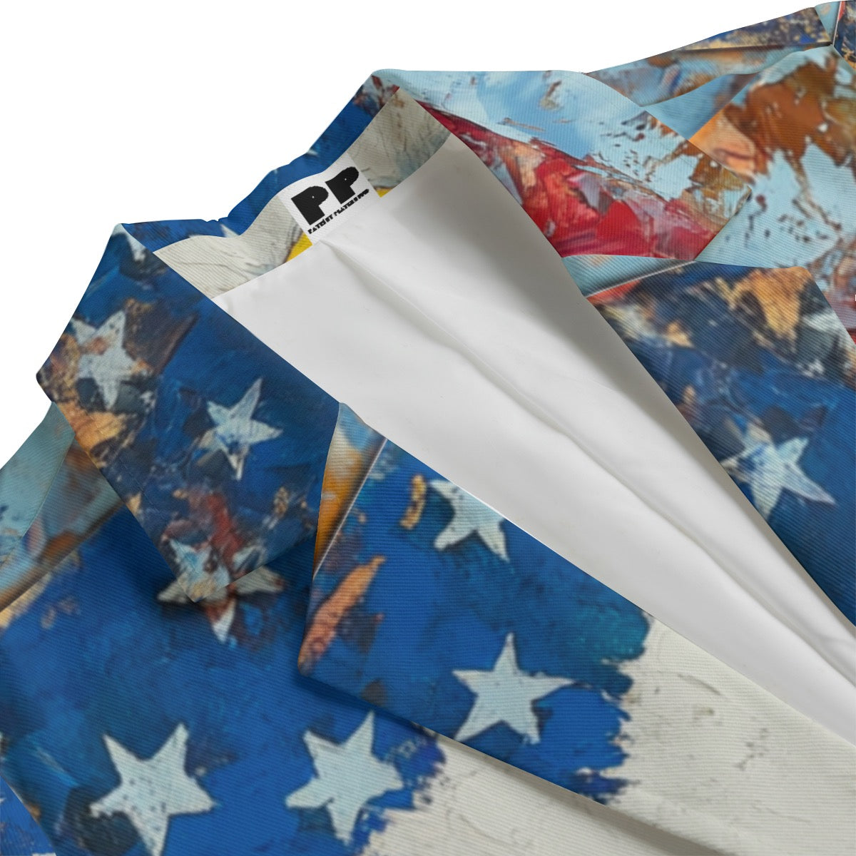 Usa eagle, Print Women's Leisure Blazer | 245GSM Cotton