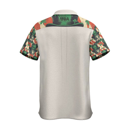 St. Patrick’s day 2, PrintMen's Business Collared Shirt|115GSM Cotton poplin