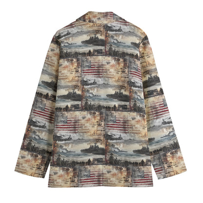 American theme  Women's Leisure Blazer | 245GSM Cotton
