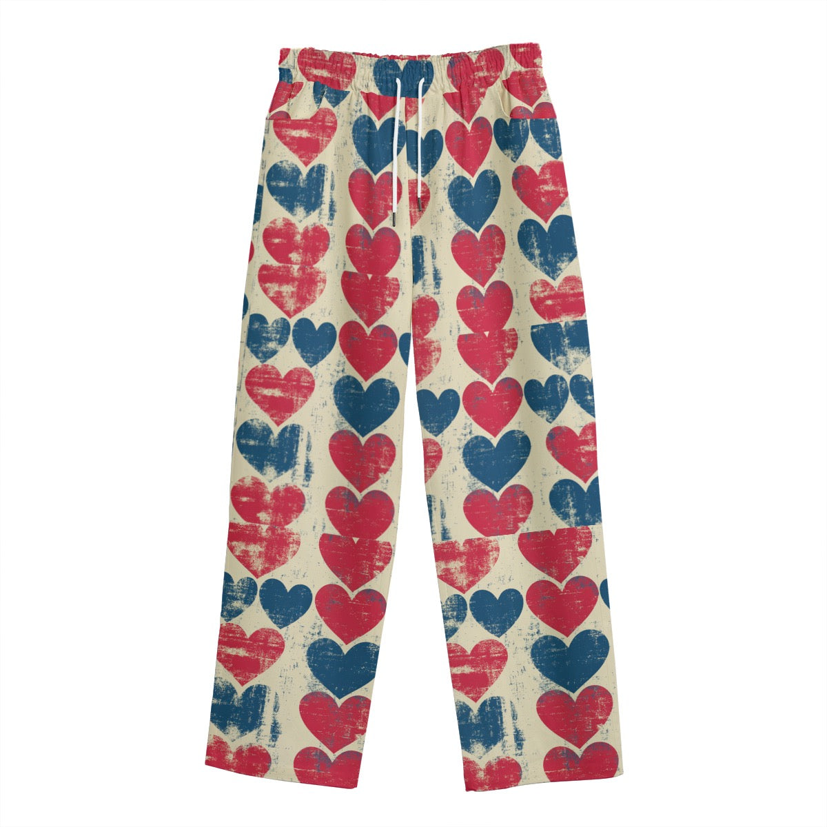 V-day 1, Print Unisex Straight Casual Pants | 245GSM Cotton