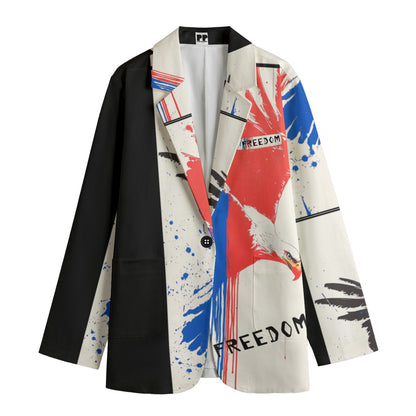 Freedom Print Women's Leisure Blazer | 245GSM Cotton