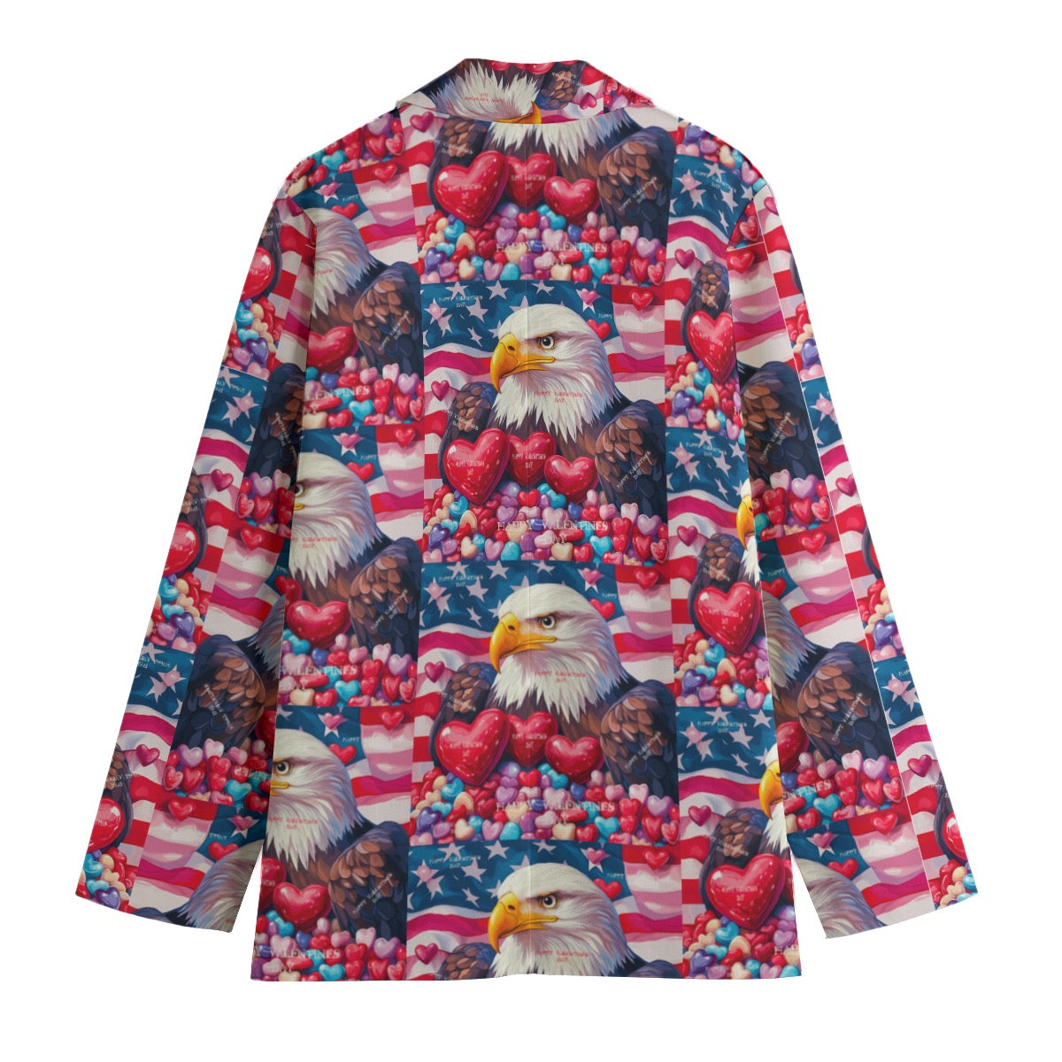 V day 1,  Print Women's Leisure Blazer | 245GSM Cotton