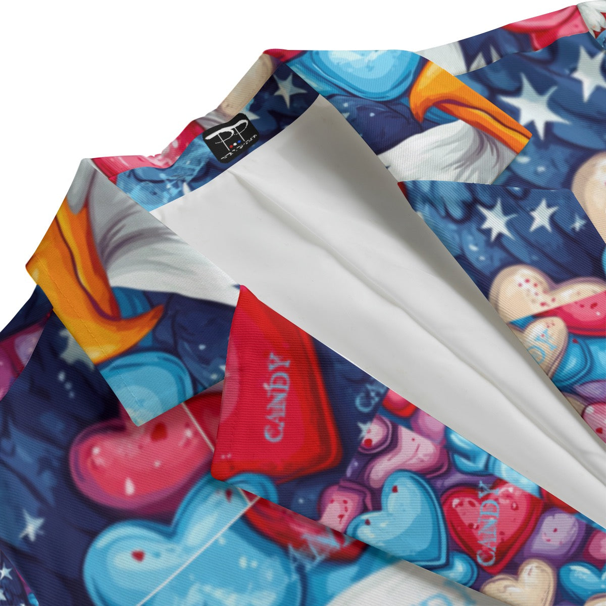 Vday 3, Print Women's Leisure Blazer | 245GSM Cotton