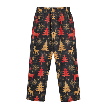 Christmas 1, Print Unisex Straight Casual Pants | 245GSM Cotton