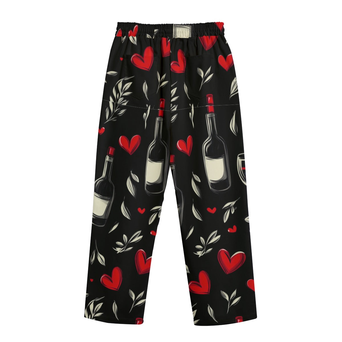 V-Day 3, Print Unisex Straight Casual Pants | 245GSM Cotton