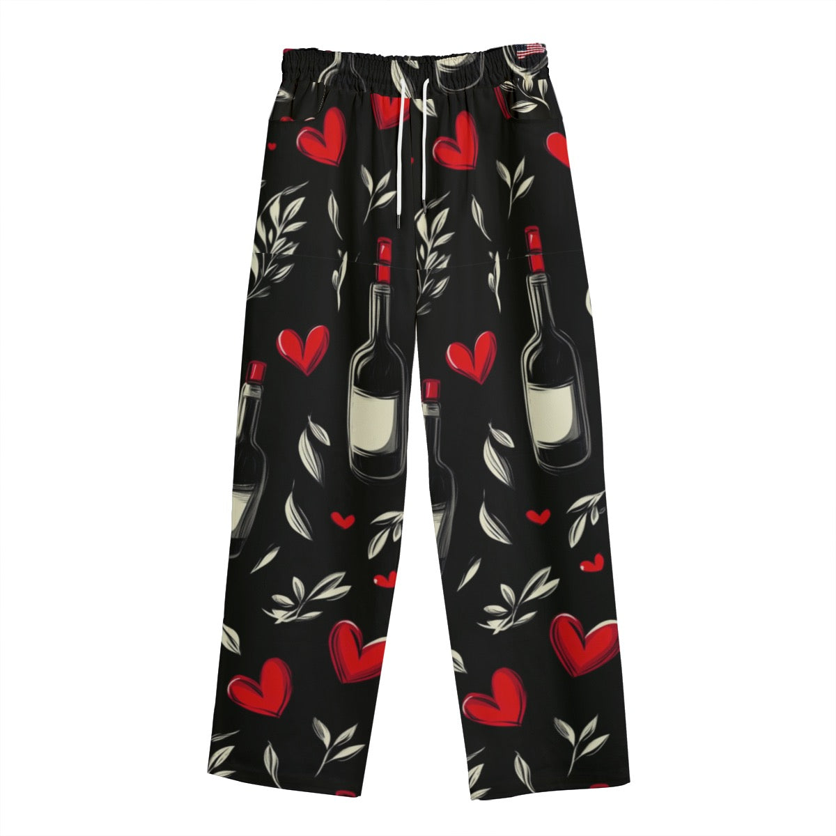 V-Day 3, Print Unisex Straight Casual Pants | 245GSM Cotton