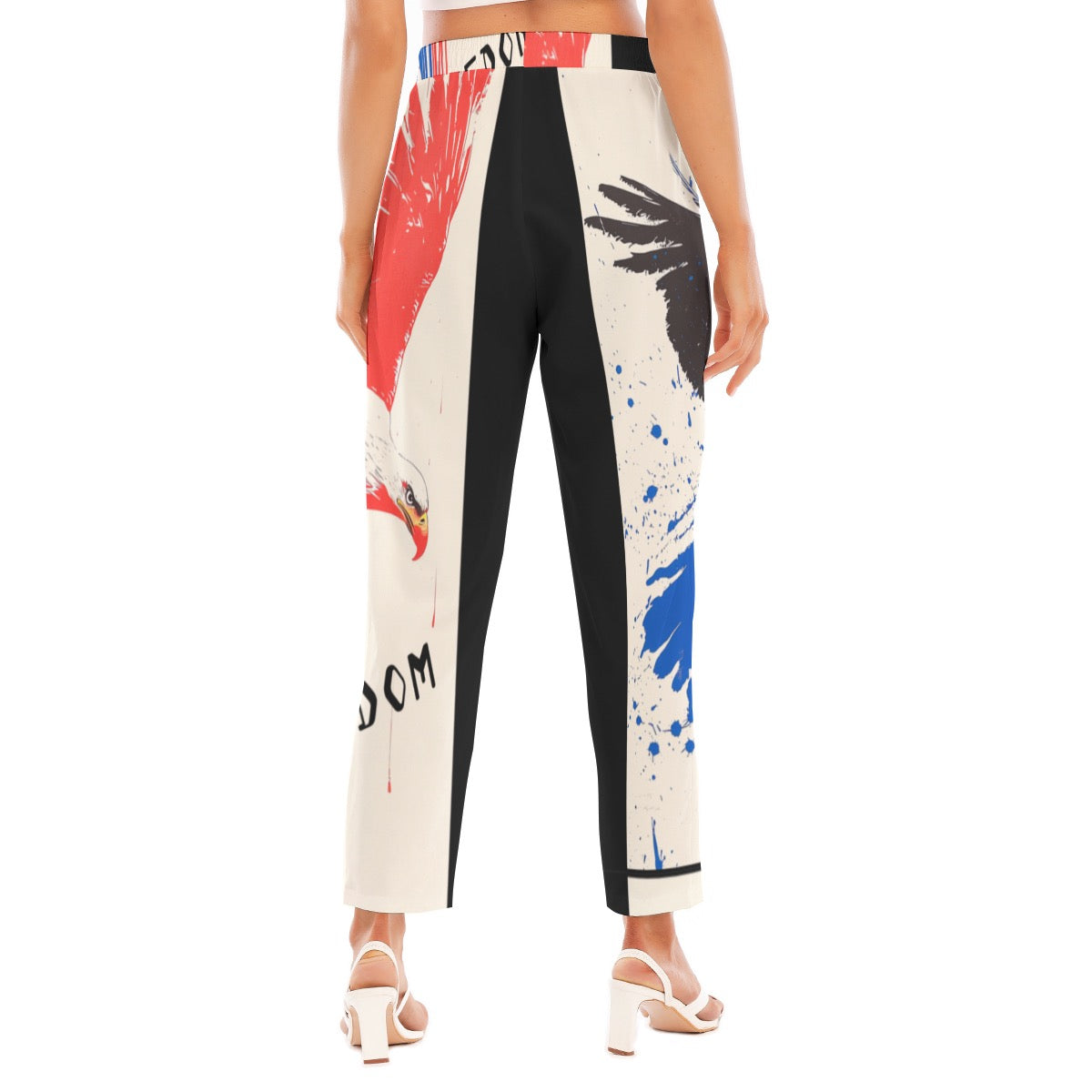 Freedom, Print Women's Loose Straight-leg Pants