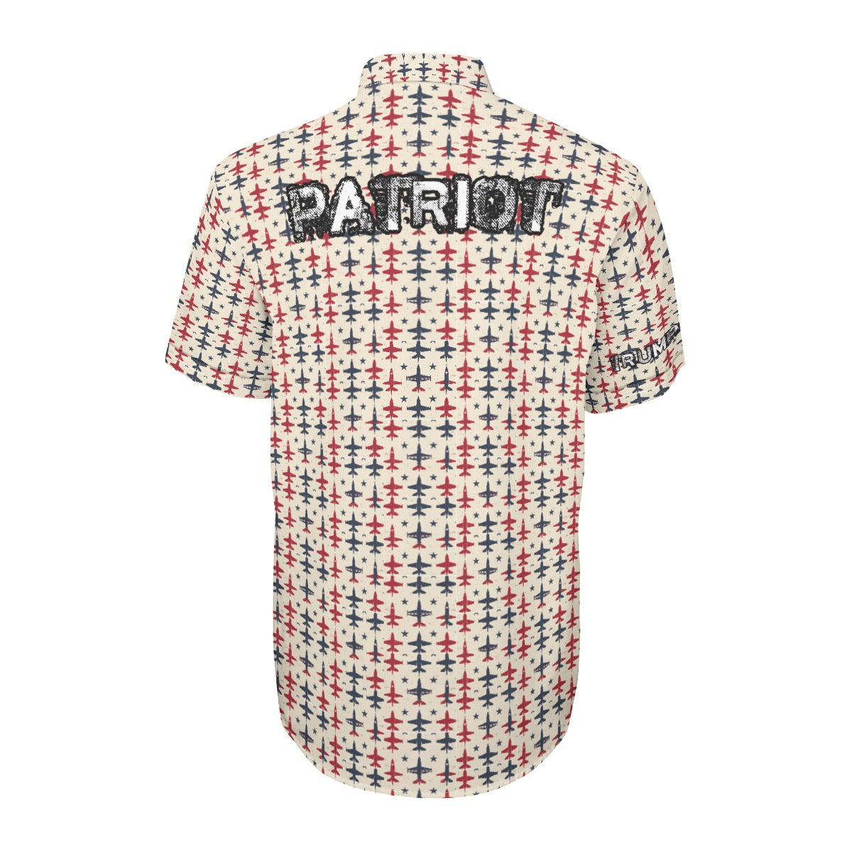 Trump, patriot, Print Unisex Collared Shirt|115GSM Cotton poplin