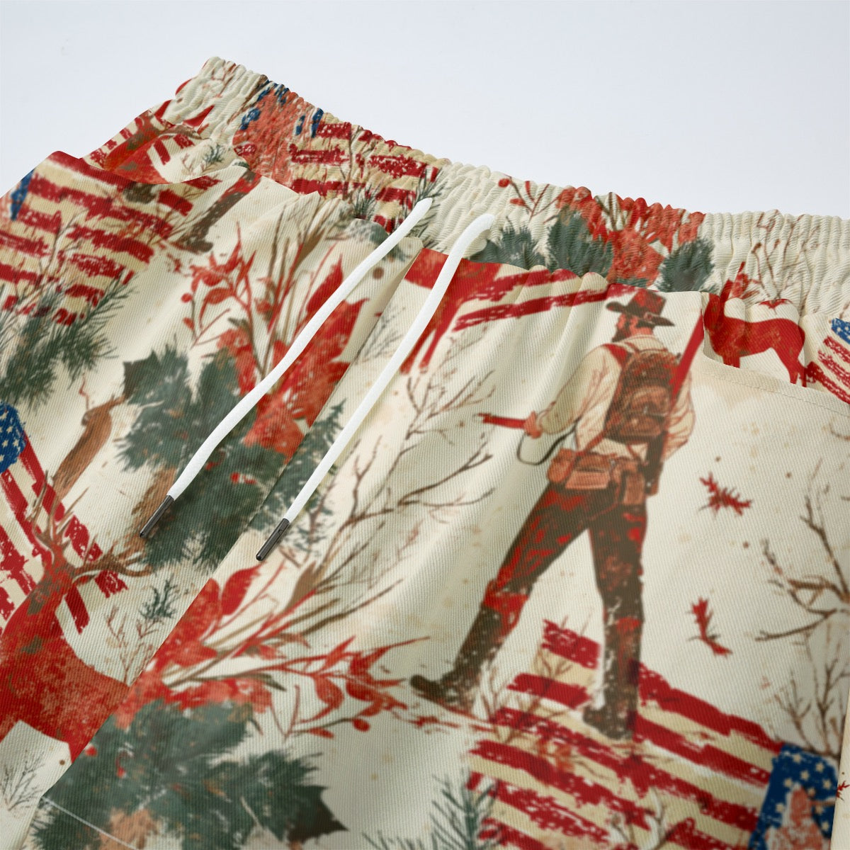 Thanksgiving 1,  Print Unisex Straight Casual Pants | 245GSM Cotton