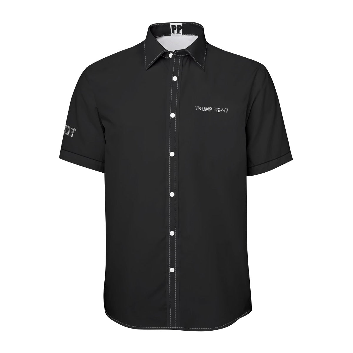 Trump, Patriot, Print Unisex Collared Shirt|115GSM Cotton poplin