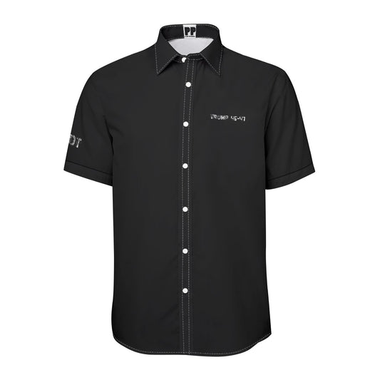 Trump, Patriot, Print Unisex Collared Shirt|115GSM Cotton poplin