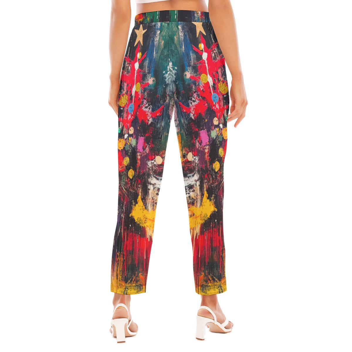 Christmas 2 Print Women's Loose Straight-leg Pants