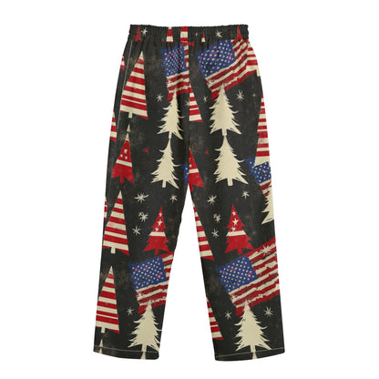 Christmas 2, Print Unisex Straight Casual Pants | 245GSM Cotton