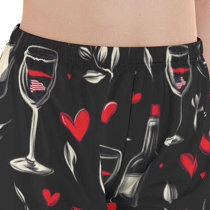 Voentines  print Women'S Trousers Pajamas Set