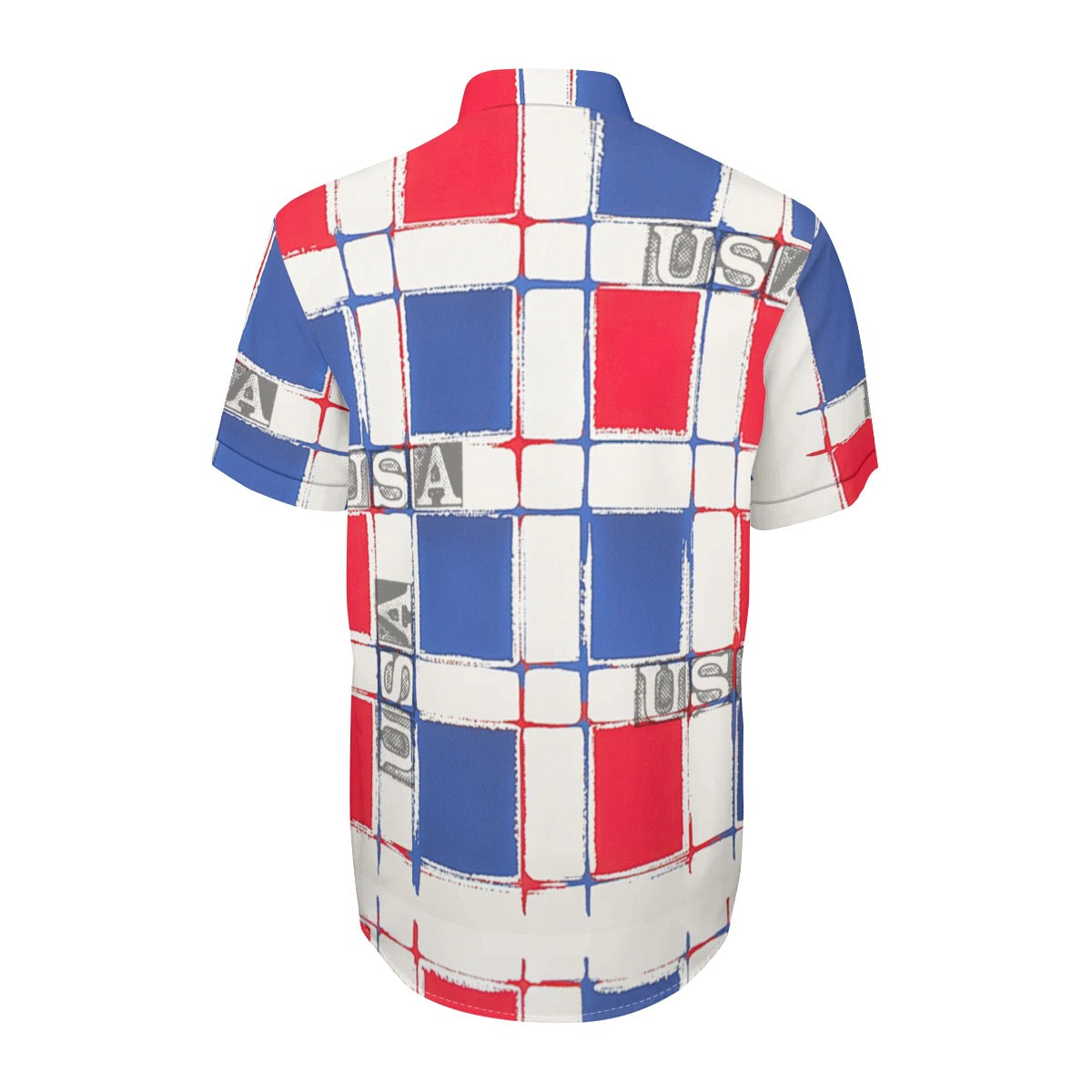 Usa Print Unisex Collared Shirt|115GSM Cotton poplin