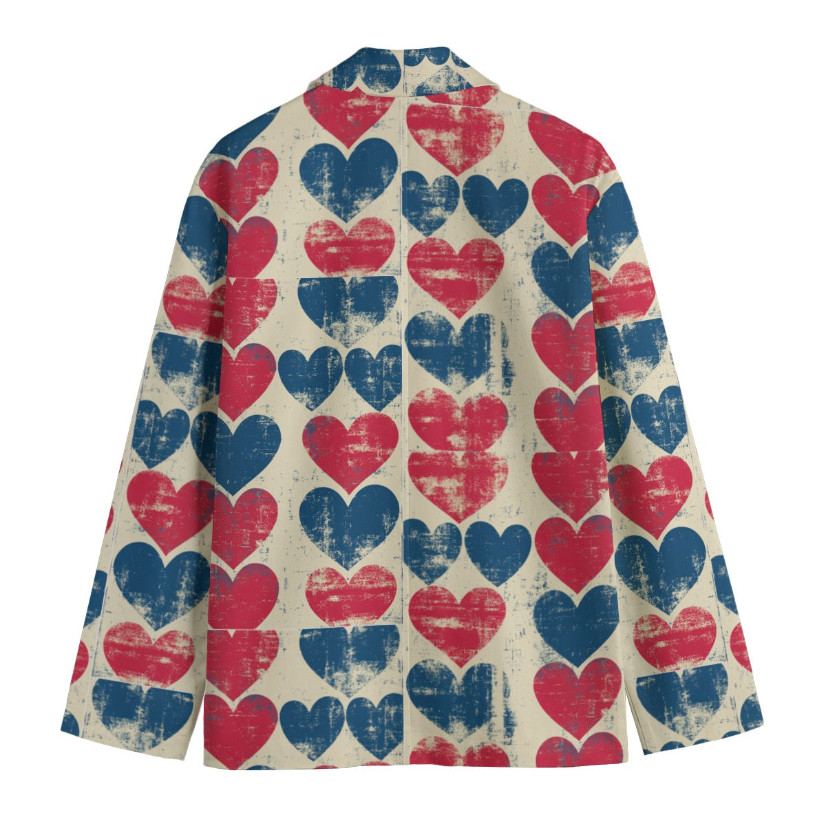 V-day1, Print Men's Casual Flat Lapel Collar Blazer | 245GSM Cotton