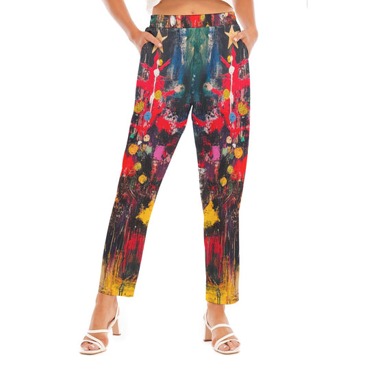 Christmas 2 Print Women's Loose Straight-leg Pants