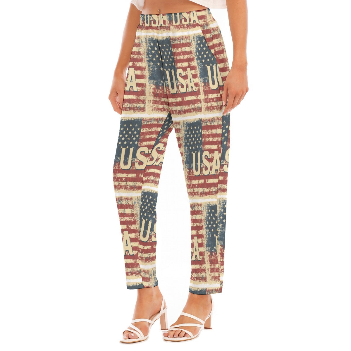 Usa Women's Loose Straight-leg Pants
