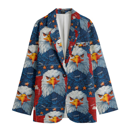 Trump Print Women's Leisure Blazer | 245GSM Cotton