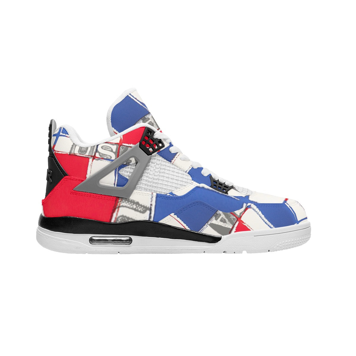 Usa Print Men's Air Cushion Basketball Shoes