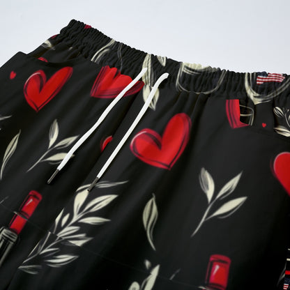 V-Day 3, Print Unisex Straight Casual Pants | 245GSM Cotton