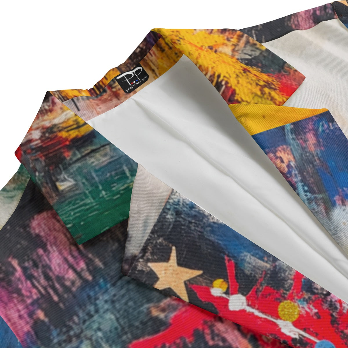 Christmas 2 Print Women's Leisure Blazer | 245GSM Cotton