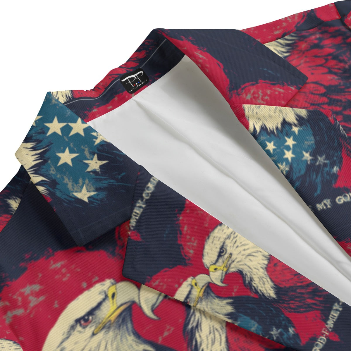 God-family-country,  Print Women's Leisure Blazer | 245GSM Cotton