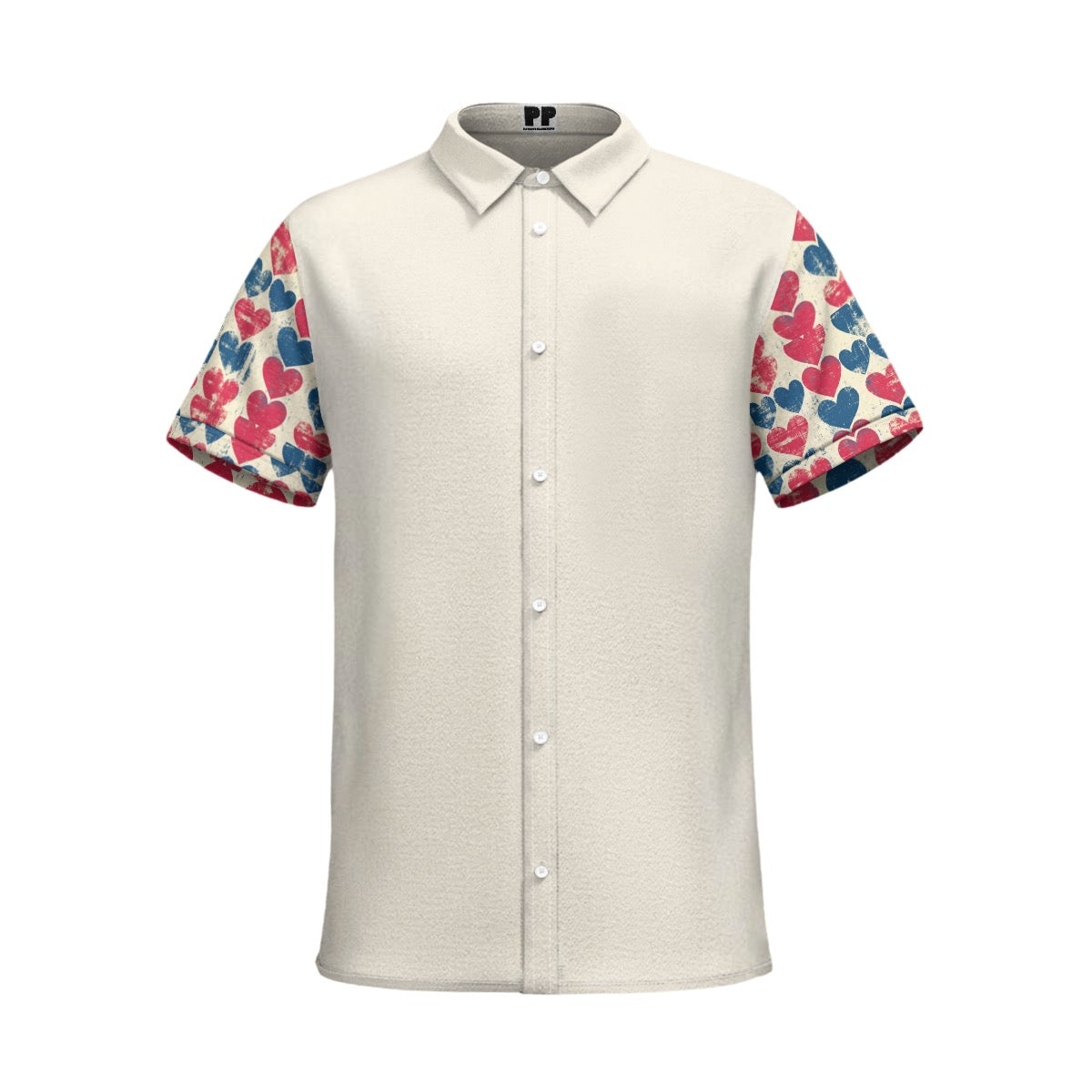 V-day 1,  PrintMen's Business Collared Shirt|115GSM Cotton poplin