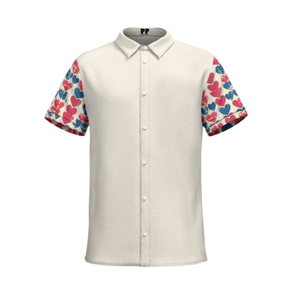 V-day 1,  PrintMen's Business Collared Shirt|115GSM Cotton poplin
