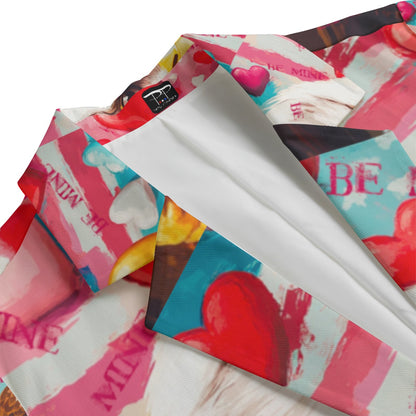 V day 2,  Print Women's Leisure Blazer | 245GSM Cotton