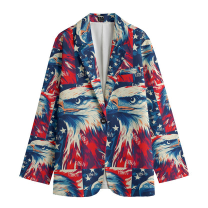 Eagle/usa Print Women's Leisure Blazer | 245GSM Cotton
