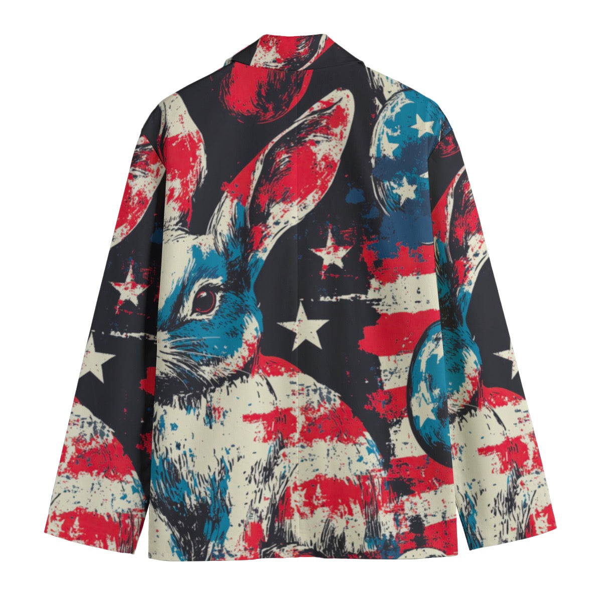 Easter 2,  Print Men's Casual Flat Lapel Collar Blazer | 245GSM Cotton