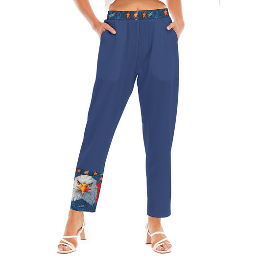 Trump Print Women's Loose Straight-leg Pants