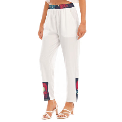 God-family-country,  Print Women's Loose Straight-leg Pants