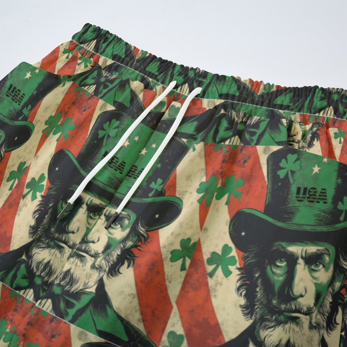 St. Patrick’s day 2, Print Unisex Straight Casual Pants | 245GSM Cotton