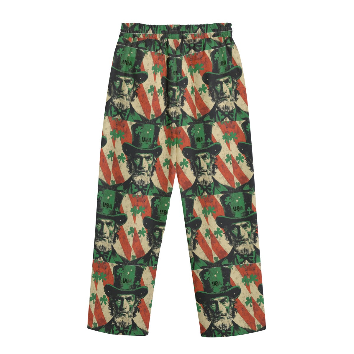 St. Patrick’s day 2, Print Unisex Straight Casual Pants | 245GSM Cotton