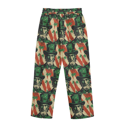 St. Patrick’s day 2, Print Unisex Straight Casual Pants | 245GSM Cotton