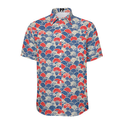 Usa  Print Unisex Collared Shirt|115GSM Cotton poplin