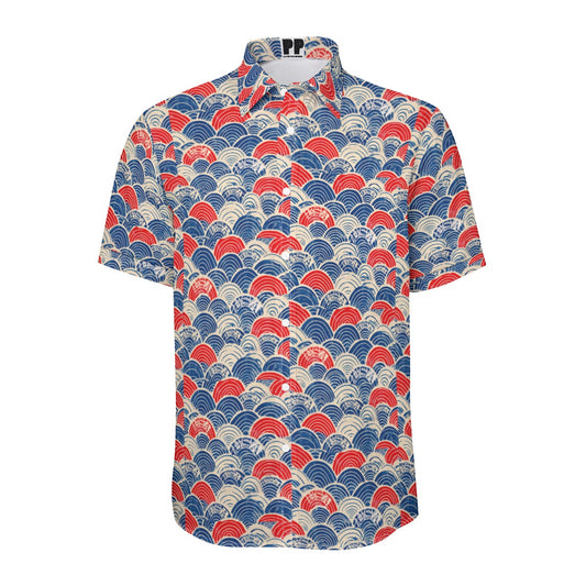 Usa  Print Unisex Collared Shirt|115GSM Cotton poplin