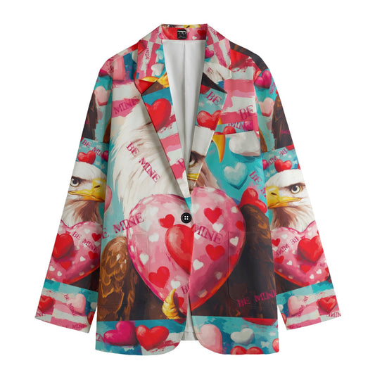V day 2,  Print Women's Leisure Blazer | 245GSM Cotton