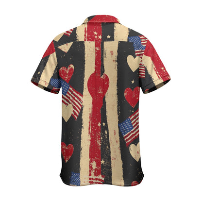 V-day 2 PrintMen's Business Collared Shirt|115GSM Cotton poplin