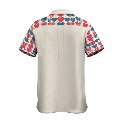 V-day 1,  PrintMen's Business Collared Shirt|115GSM Cotton poplin